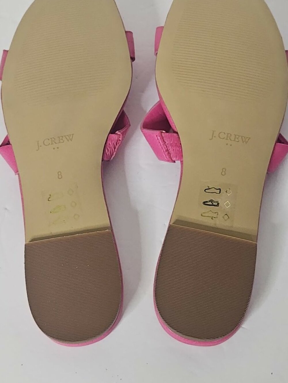 🎀 NWOT J.Crew Pink Double-Knot Slide Sandals 🎀 - Picture 4 of 4